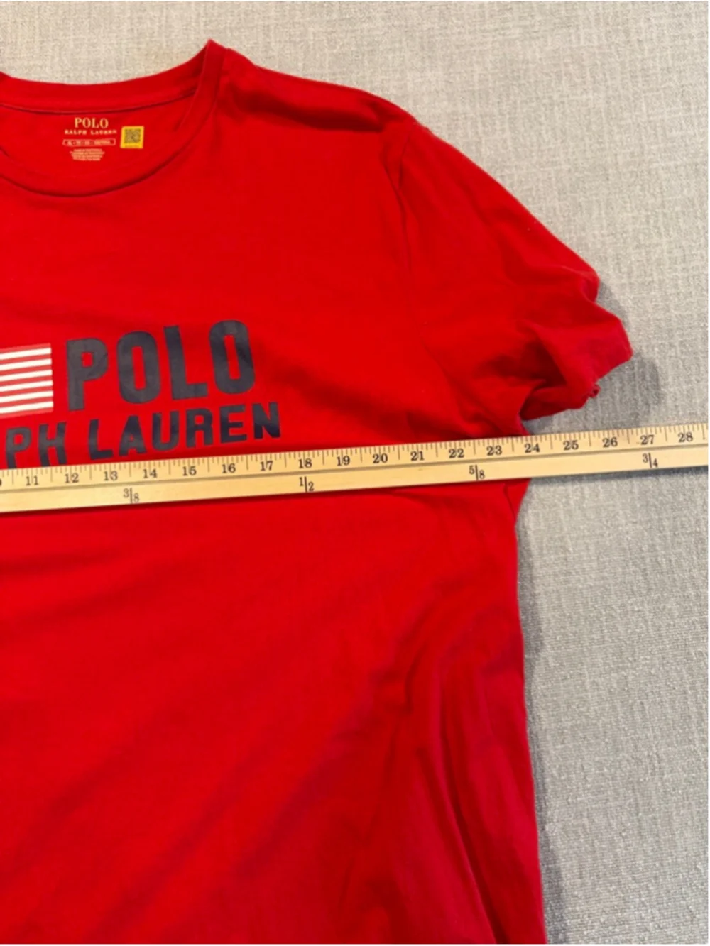 Polo Ralph Lauren mens red graphic logo cotton Tshirt size XL